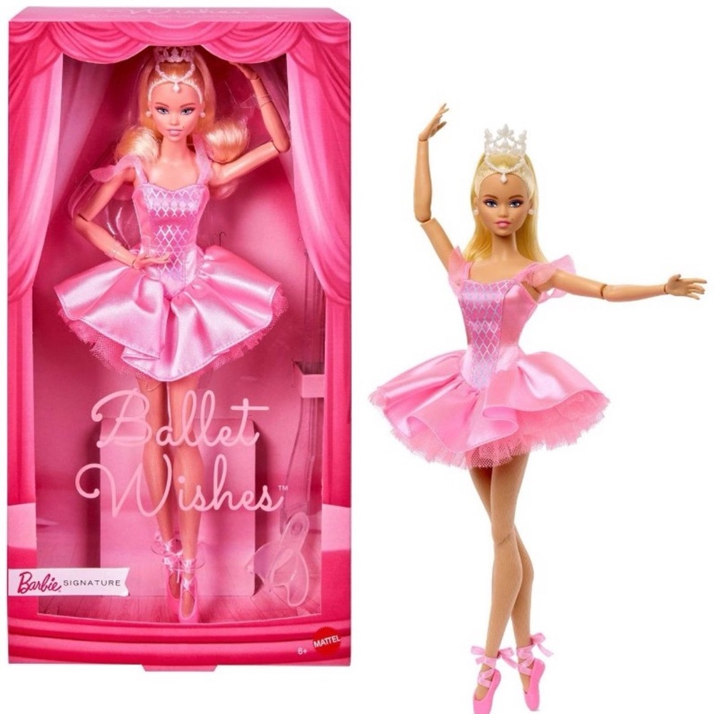 Mattel Barbie Ballet Wishes Doll - Pink and White
